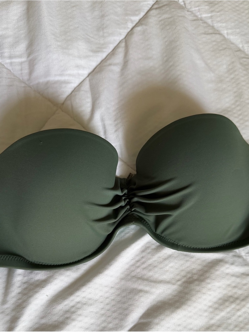 Victoria's Secret Olive Green Strapless Bandeau